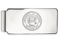 14k White Gold Logoart University Of Illinois Crest Money Clip
