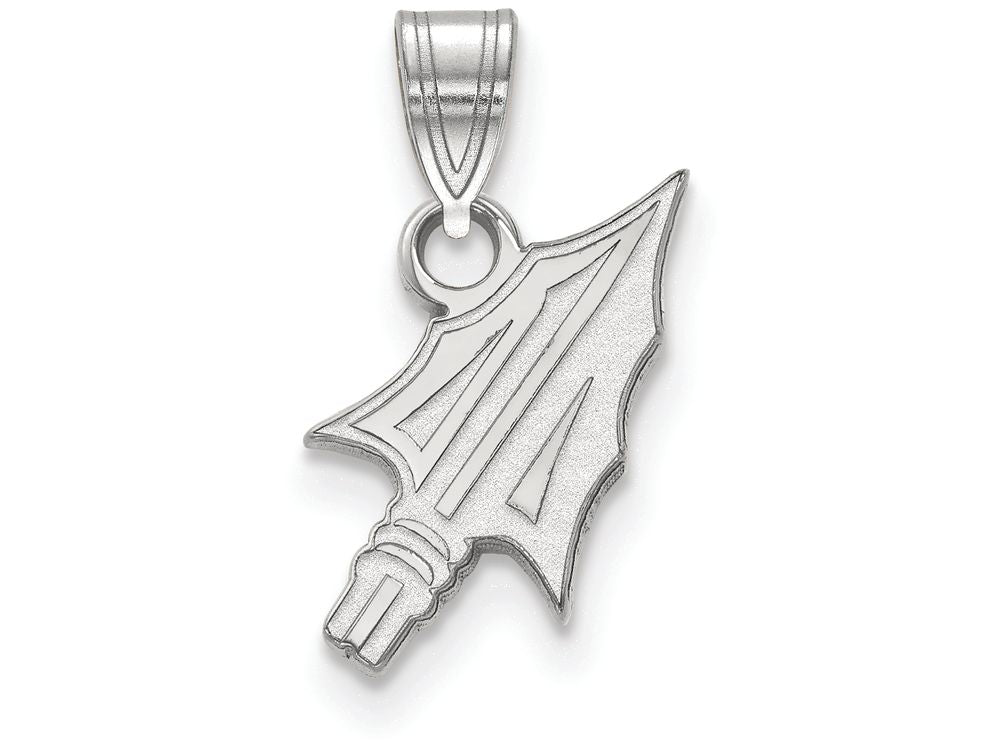 14k White Gold Logoart Florida State University Small Pendant