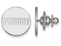 14k White Gold Logoart Purdue Lapel Pin