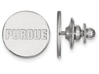 14k White Gold Logoart Purdue Lapel Pin