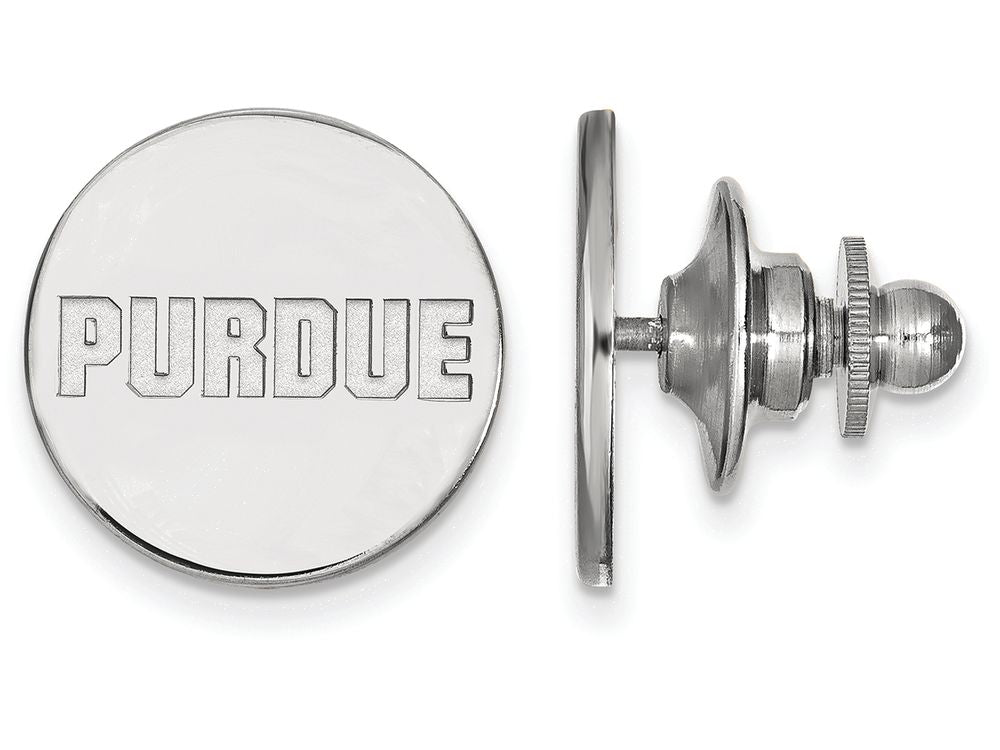 14k White Gold Logoart Purdue Lapel Pin