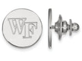14k White Gold Logoart Wake Forest University Lapel Pin