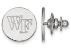 14k White Gold Logoart Wake Forest University Lapel Pin