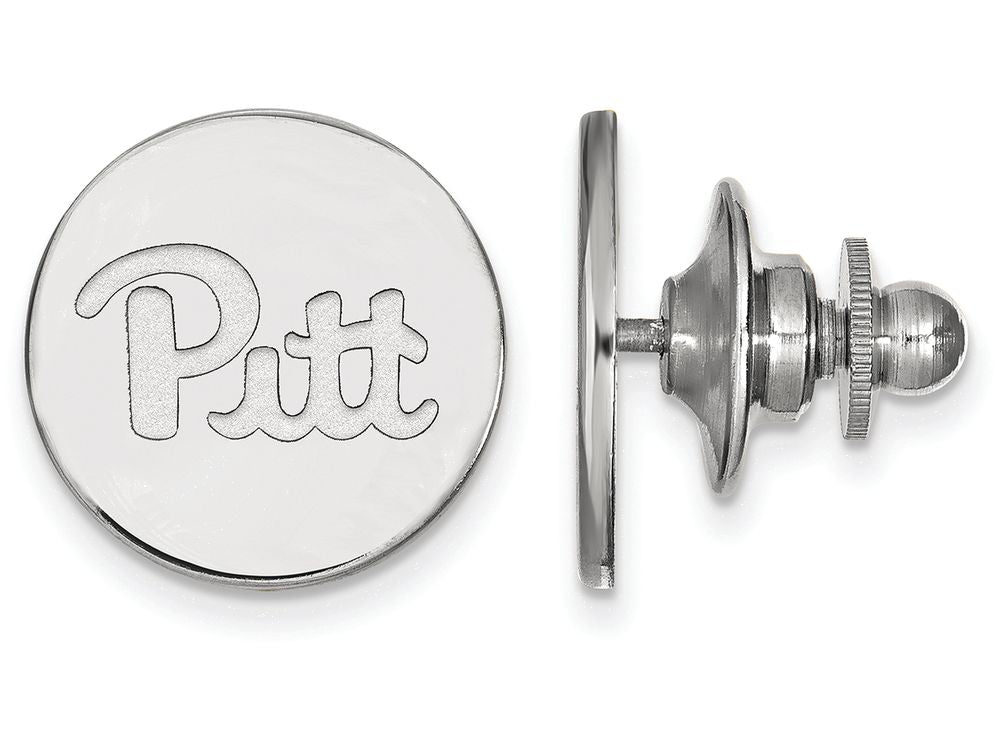 14k White Gold Logoart University Of Pittsburgh Lapel Pin
