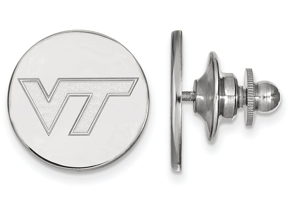 14k White Gold Logoart Virginia Tech Lapel Pin