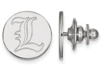 14k White Gold Logoart University Of Louisville Lapel Pin