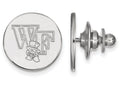 14k White Gold Logoart Wake Forest University Lapel Pin