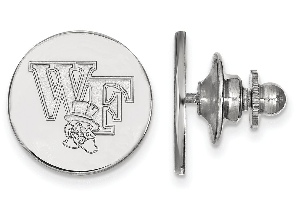 14k White Gold Logoart Wake Forest University Lapel Pin