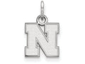 14k White Gold Logoart University Of Nebraska Extra Small Pendant