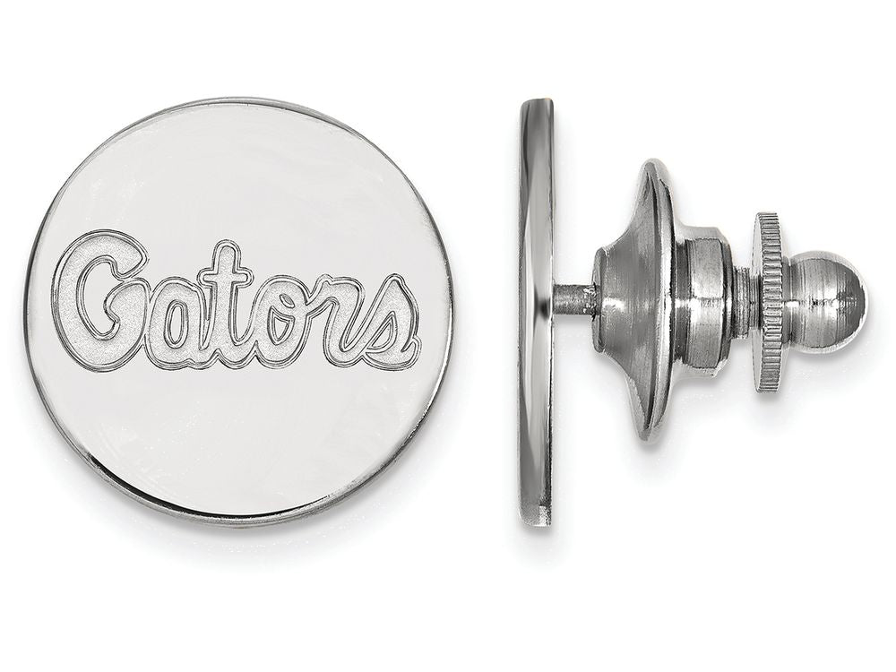 14k White Gold Logoart University Of Florida Lapel Pin
