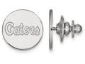 14k White Gold Logoart University Of Florida Lapel Pin