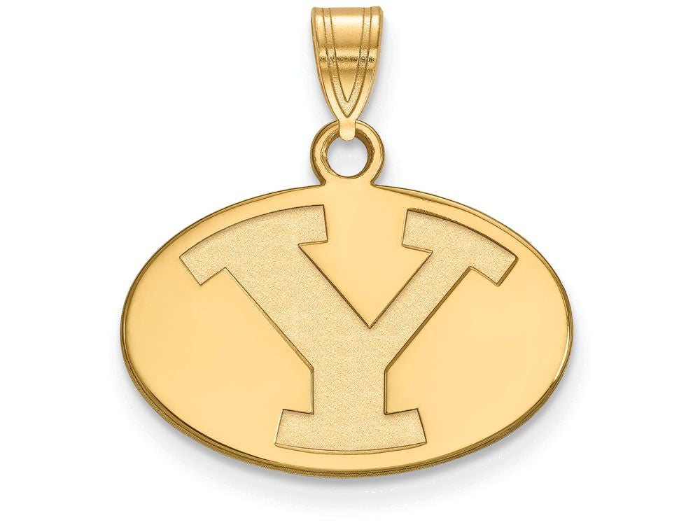 14k Yellow Gold Logoart Brigham Young University Small Pendant