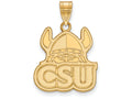 14k Yellow Gold Logoart Cleveland State University Large Pendant