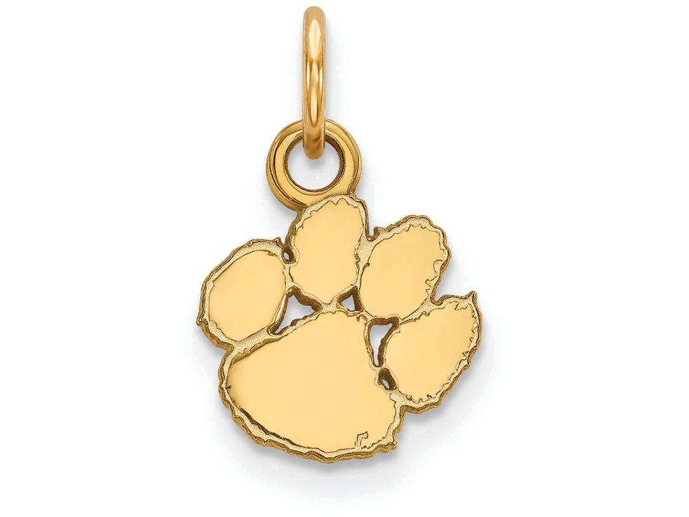 14k Yellow Gold Logoart Clemson University Extra Small Pendant