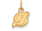 14k Yellow Gold Nhl Logoart New Jersey Devils Extra Small Pendant