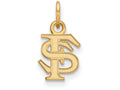 14k Yellow Gold Logoart Florida State University Extra Small Pendant