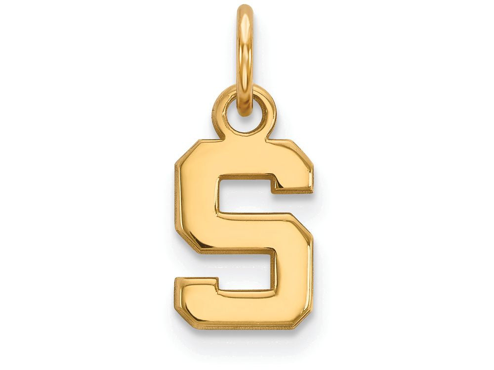 14k Yellow Gold Logoart Michigan State University Extra Small Pendant