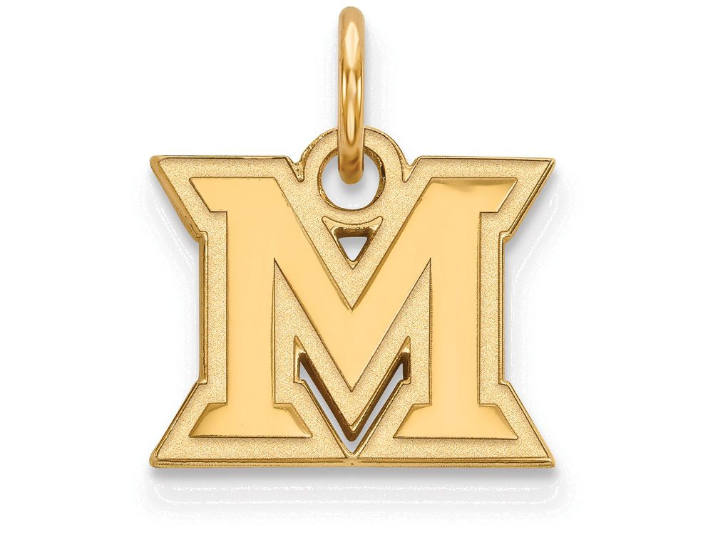 14k Yellow Gold Logoart Miami University Extra Small Pendant
