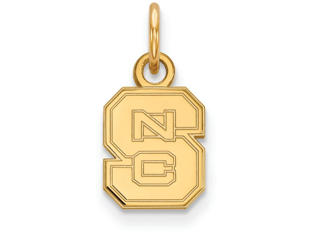 14k Yellow Gold Logoart North Carolina State University Extra Small Pendant