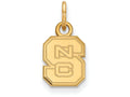 14k Yellow Gold Logoart North Carolina State University Extra Small Pendant