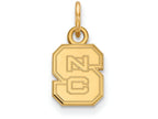 14k Yellow Gold Logoart North Carolina State University Extra Small Pendant