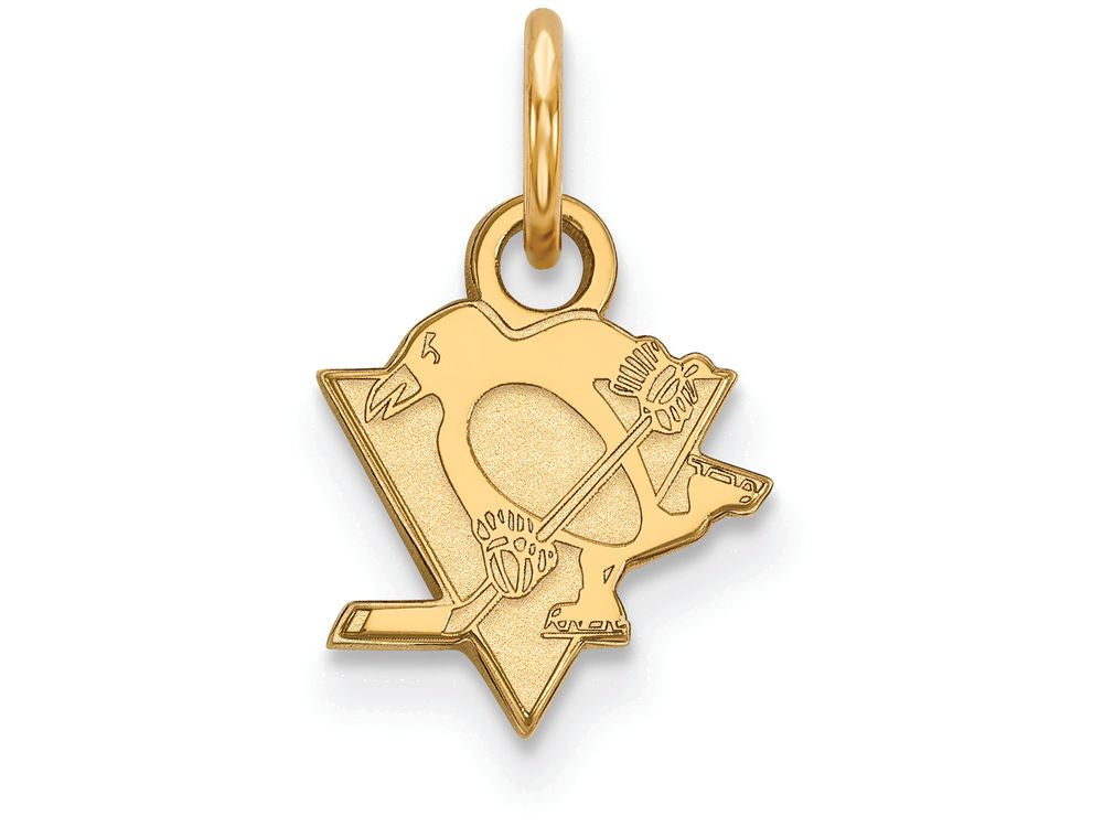14k Yellow Gold Nhl Logoart Pittsburgh Penguins Extra Small Pendant