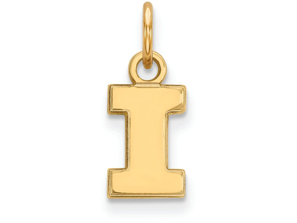 14k Yellow Gold Logoart University Of Illinois Extra Small Pendant