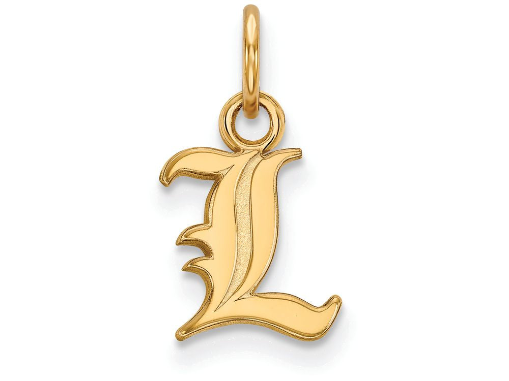 14k Yellow Gold Logoart University Of Louisville Extra Small Pendant