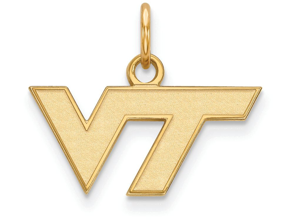 14k Yellow Gold Logoart Virginia Tech Extra Small Pendant