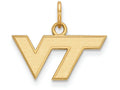 14k Yellow Gold Logoart Virginia Tech Extra Small Pendant