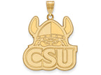 14k Yellow Gold Logoart Cleveland State University Extra Large  Pendant