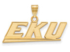 14k Yellow Gold Logoart Eastern Kentucky University Small Pendant