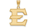 14k Yellow Gold Logoart East Tennessee State Large Pendant