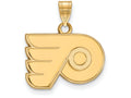14k Yellow Gold Nhl Logoart Philadelphia Flyers Small Pendant