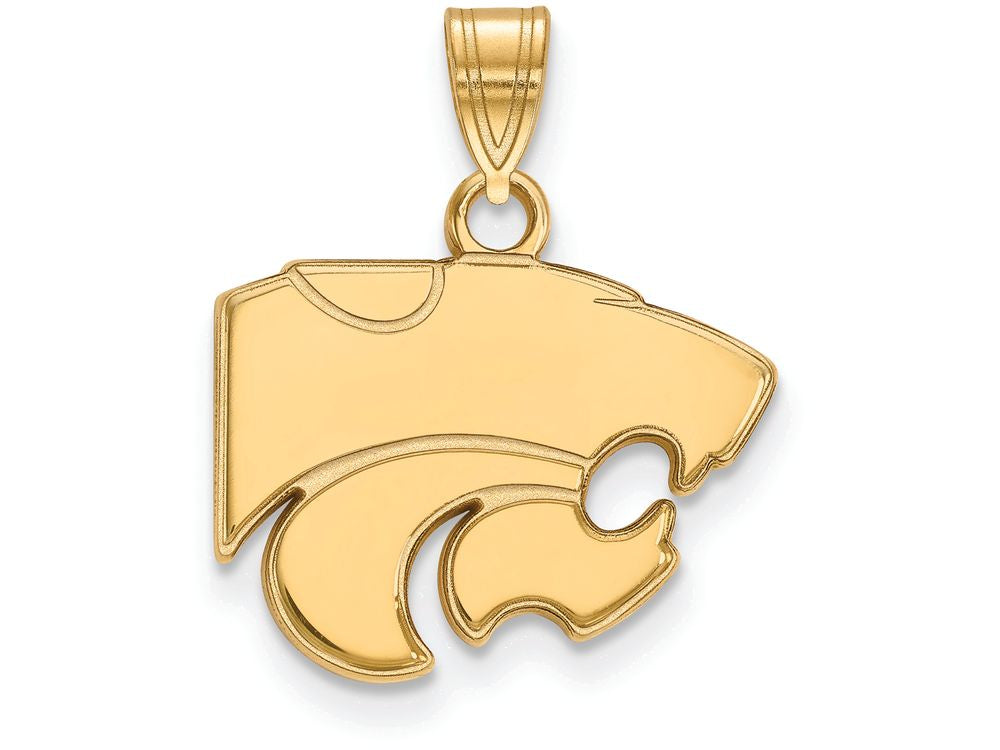 14k Yellow Gold Logoart Kansas State University Small Pendant