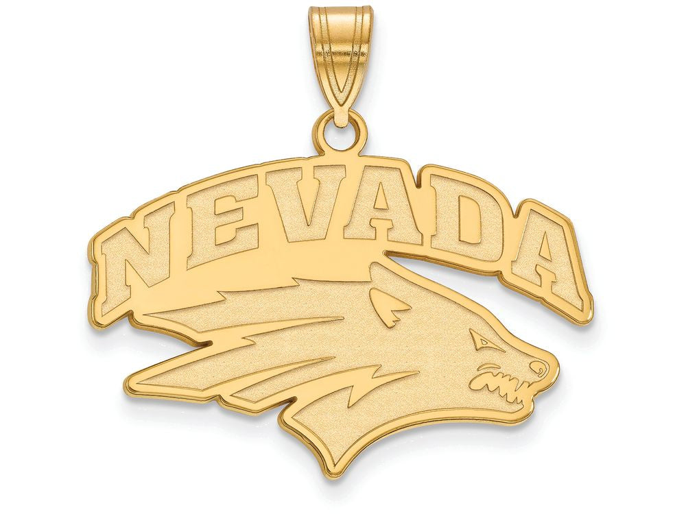 14k Yellow Gold Logoart University Of Nevada Large Pendant