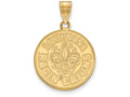 14k Yellow Gold Logoart University Of Louisiana At Lafayette Large Pendant