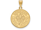 14k Yellow Gold Logoart University Of Louisiana At Lafayette Large Pendant