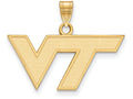 14k Yellow Gold Logoart Virginia Tech Small Pendant