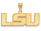 14k Yellow Gold Logoart Louisiana State University Medium Pendant