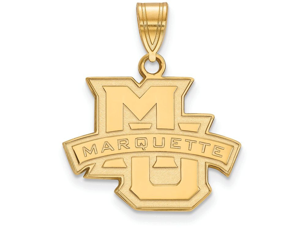 14k Yellow Gold Logoart Marquette University Medium Pendant