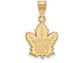 14k Yellow Gold Nhl Logoart Toronto Maple Leafs Medium Pendant