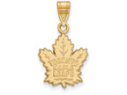 14k Yellow Gold Nhl Logoart Toronto Maple Leafs Medium Pendant