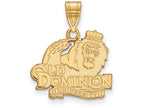 14k Yellow Gold Logoart Old Dominion University Medium Pendant