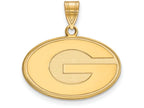 14k Yellow Gold Logoart University Of Georgia Medium Pendant