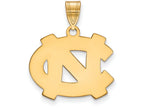 14k Yellow Gold Logoart University Of North Carolina Medium Pendant