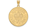 14k Yellow Gold Logoart University Of Louisiana At Lafayette Extra Large  Pendant
