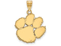 14k Yellow Gold Logoart Clemson University Large Pendant