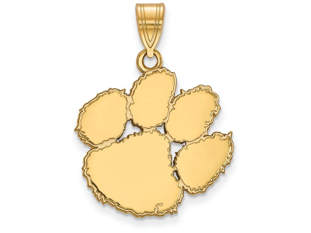 14k Yellow Gold Logoart Clemson University Large Pendant