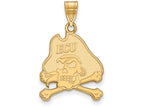 14k Yellow Gold Logoart East Carolina University Large Pendant